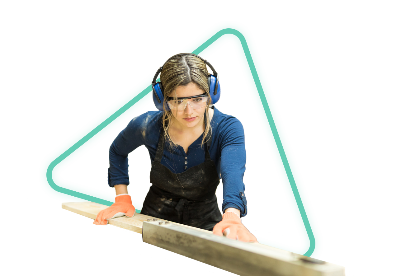 Person working on woodwork