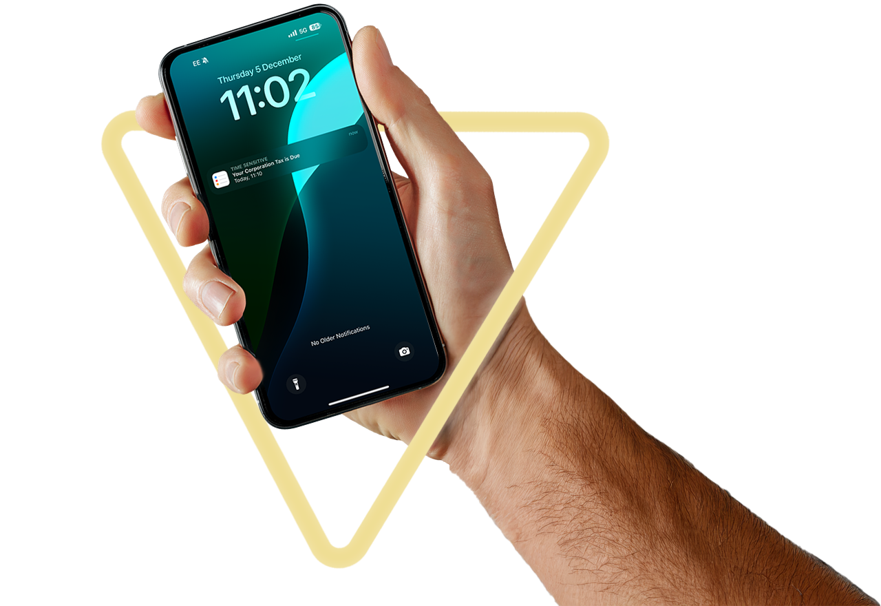 Business owner receiving reminder of tax bill due. He opted for tax funding.