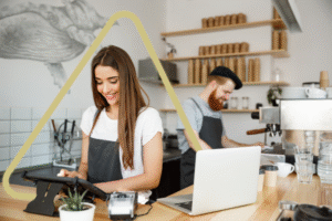 Owners of a small business taking full advantage of the government growth scheme